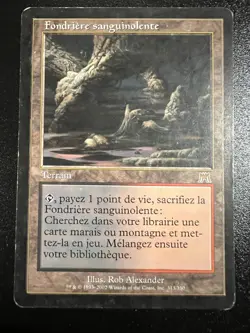 Mtg Onslaught / Carnage-Bloodstained Mire / Fondriere Sanguinolente-French EX- - Image 1