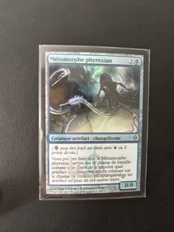 French Phyrexian Metamorph Foil Signed In Silver By Original Artist - Image 1