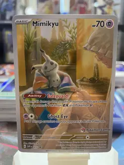 Mimikyu 075 SVP Scarlet & Violet Promo Pokemon Center Holo English Psychic - Image 1