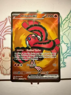 Oricorio ex 110/094 Ultra Rare Fire Pokemon Card - Phantasmal Flames - NM - Image 1