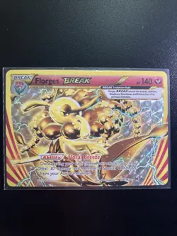 Pokemon TCG Florges-BREAK BREAKthrough 104/162 Rare Holo 2015 NM FREE USA SHIP - Image 1