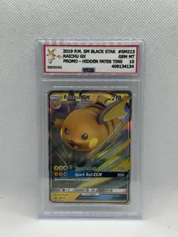 Pokemon Raichu GX VCG 10 Promo Hidden Fates SM213 - NO PSA/BGS - Image 1