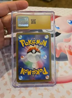 CGC PRISTINE Gold 10 Pokemon 2024 Stellar Miracle #114/102 Noctowl Art Rare Holo - Image 2