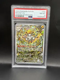 2024 Pokemon MAGNETON PROMO PSA 8 SSP ELITE TRAINER BOX Surging Sparks #159 - Image 1