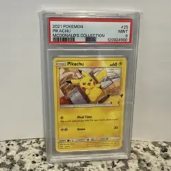 Pokemon TCG Pikachu 2021 McDonald's Collection #25 PSA 9 - Image 1