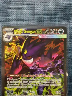 Mega Gengar ex 284/217 SIR Secret Rare Pokemon Ascended Heroes IN HAND - Image 2