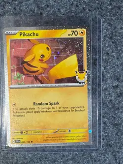 Pikachu 051 /162 Stamped 2026 Pokemon Day 30 Promo TCG With Coin - Image 3