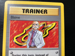 Pokemon Non-Holo RARE Gym Challenge 1st Edition Trainer Blaine 100/132 N/M Cond. - Image 2