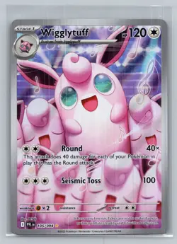 Wigglytuff Illustration Rare Pokemon Phantasmal Flames 105/094 NM - Image 1