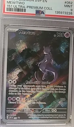 Pokemon Mewtwo TCG Scarlet & Violet 151 UPC Promo Holo Rare SVP052 Psa 9 - Image 1