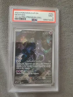 Pokemon Mewtwo TCG Scarlet & Violet 151 UPC Promo Holo Rare SVP052 Psa 9 - Image 3