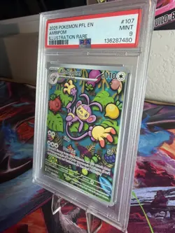 Pokemon Ambipom Phantasmal Flames - Illustration Rare 107/094 - PSA 9 - Image 2