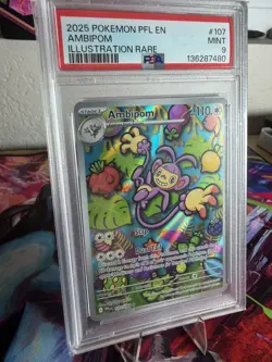 Pokemon Ambipom Phantasmal Flames - Illustration Rare 107/094 - PSA 9 - Image 3