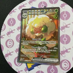 Pokemon WHIMSICOTT EX 165/086 - White Flare SPECIAL ILLUSTRATION RARE - NM - Image 1