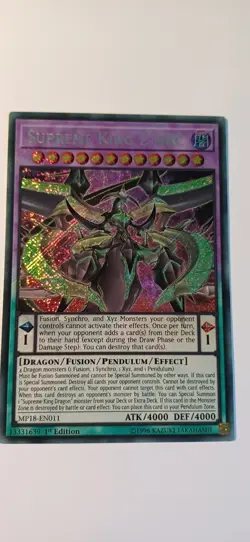 *** SUPREME KING Z-ARC *** SECRET RARE MP18-EN011 1ST EDITION MINT/NM YUGIOH! - Image 1