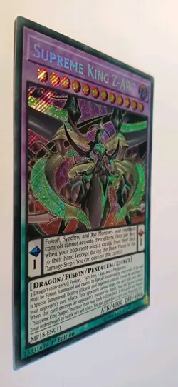 *** SUPREME KING Z-ARC *** SECRET RARE MP18-EN011 1ST EDITION MINT/NM YUGIOH! - Image 2