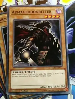✅YuGiOh! -30% SALE 1x ARMAGEDDONRITTER SDSH-DE017 GER COMMON TOP! BOOSTERFRESH!✅ - Image 1
