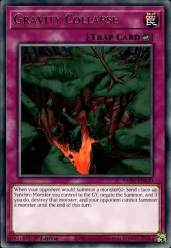 Gravity Collapse - Rare 1st Edition VASM-EN055 - NM - YuGiOh - Image 1