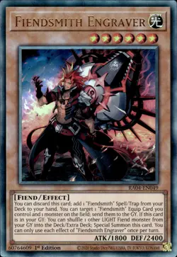 Fiendsmith Engraver - Ultimate Rare 1st Edition RA04-EN049 - NM - YuGiOh - Image 1