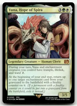 Yuna, Hope of Spira #250 (Foil) (NM) Final Fantasy FIN Magic MTG - Image 1