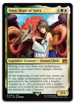 Yuna, Hope of Spira #250 (NM) Final Fantasy FIN Magic MTG - Image 1