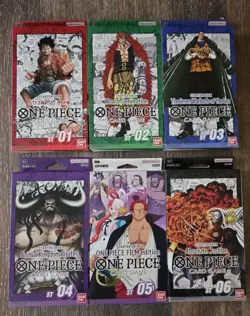 One Piece ENGLISH ST-01 ST-02 ST-03 ST-04 ST-05 ST-06 Lot Of Starter Decks New - Image 1