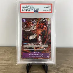 Vinsmoke Ichiji One Piece PSA 10 Alt Art OP06-061 Wings of the Captain Foil - Image 1