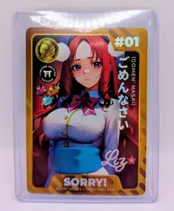 Otaku Box Limited Edition Collectible Card #1 Sorry - Image 1