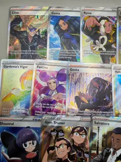 Pokemon Trainer and Supporter Full Art Card Lot - 18 Cards Lightly Played!!! - Image 2