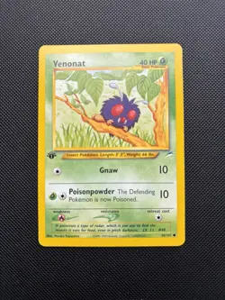 Pokemon Card Neo Destiny 1st Edition Venonat 90/105 WOTC - Image 1
