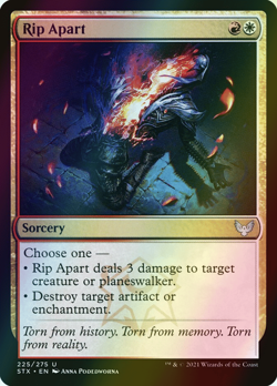 MTG Rip Apart Foil ** Strixhaven: School of Mages ** English - Image 1