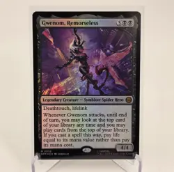 Gwenom, Remorseless 0056 MTG Marvel's Spider-Man Mythic NP Foil - Image 1