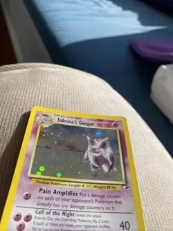Pokemon Gym Heroes Sabrina's Gengar 14/132 Holo Rare swirl! 👻 - Image 2