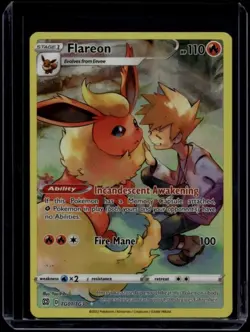Pokemon TCG Flareon TG01/TG30 Brilliant Stars Trainer Gallery Ultra NM - Image 1