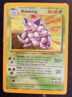 Pokemon TCG Nidoking Base Set 11/102 Holo 1999-2000 Wizards Base Set... - Image 1