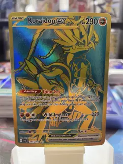 Pokemon Koraidon ex SV: Paldean Fates Hyper Rare Full Art Holo 245/091 230HP - Image 1