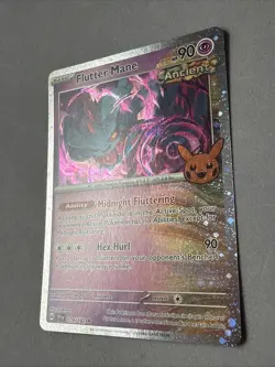 Pokemon TCG * SV Temporal Force * 78/162 Flutter Mane Cosmos Holo STAMP TRICK - Image 2