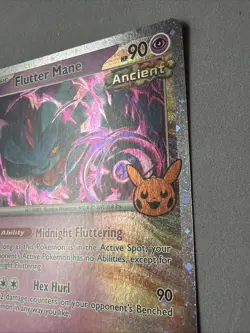 Pokemon TCG * SV Temporal Force * 78/162 Flutter Mane Cosmos Holo STAMP TRICK - Image 3