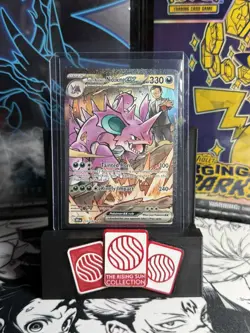 Team Rocket's Nidoking ex 233/182 Pokemon Destined Rivals NM - Pack Fresh - Image 1