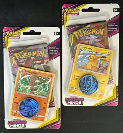 POKEMON SUN MOON UNIFIED MINDS BLISTER BOOSTER PACK BOTH PIKACHU & SUDOWOODO - Image 1