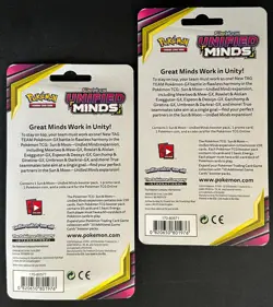 POKEMON SUN MOON UNIFIED MINDS BLISTER BOOSTER PACK BOTH PIKACHU & SUDOWOODO - Image 2