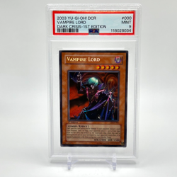 Yu-Gi-Oh! "Vampire Lord" 1st Edition DCR-000 Secret Rare PSA Mint 9 EN (POP 173) - Image 2