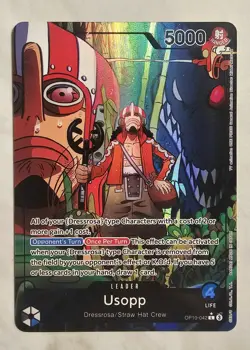 One Piece Royal Blood - Usopp - OP10-042 Parallel Alternate - Alt Art Leader NM - Image 1