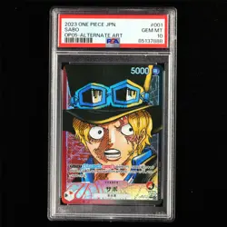PSA 10 GEM MT 2023 ONE PIECE JPN Sabo OP05-001 L (Alt Art) - Image 2