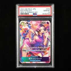 PSA 10 GEMMT 2022 One Piece JPN Boa Hancock OP01-078 AlternateArt SR - Image 1