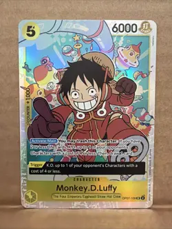 Monkey D Luffy OP07-109 SR - 500 Years in the Future One Piece TCG English (A2) - Image 1