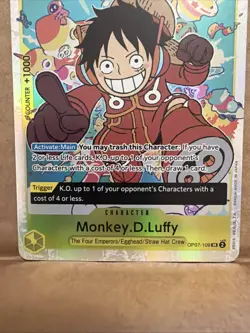 Monkey D Luffy OP07-109 SR - 500 Years in the Future One Piece TCG English (A2) - Image 3