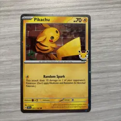 Pikachu Pokemon Day 2026 Promo Card 051/162 - Image 1
