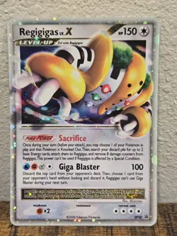 Pokemon Regigigas Lv. X Holo Trading Card HP 150 Giga Blaster Rare Promo - Image 1