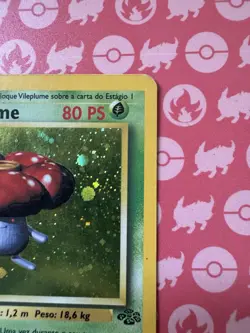 Vileplume 15/64 Jungle Holo Rare Pokemon Card! Portuguese MP/LP - Image 3